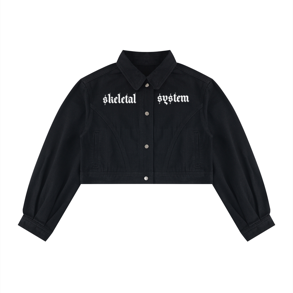 Apishtasy Women’s Crop Denim Jacket S.S