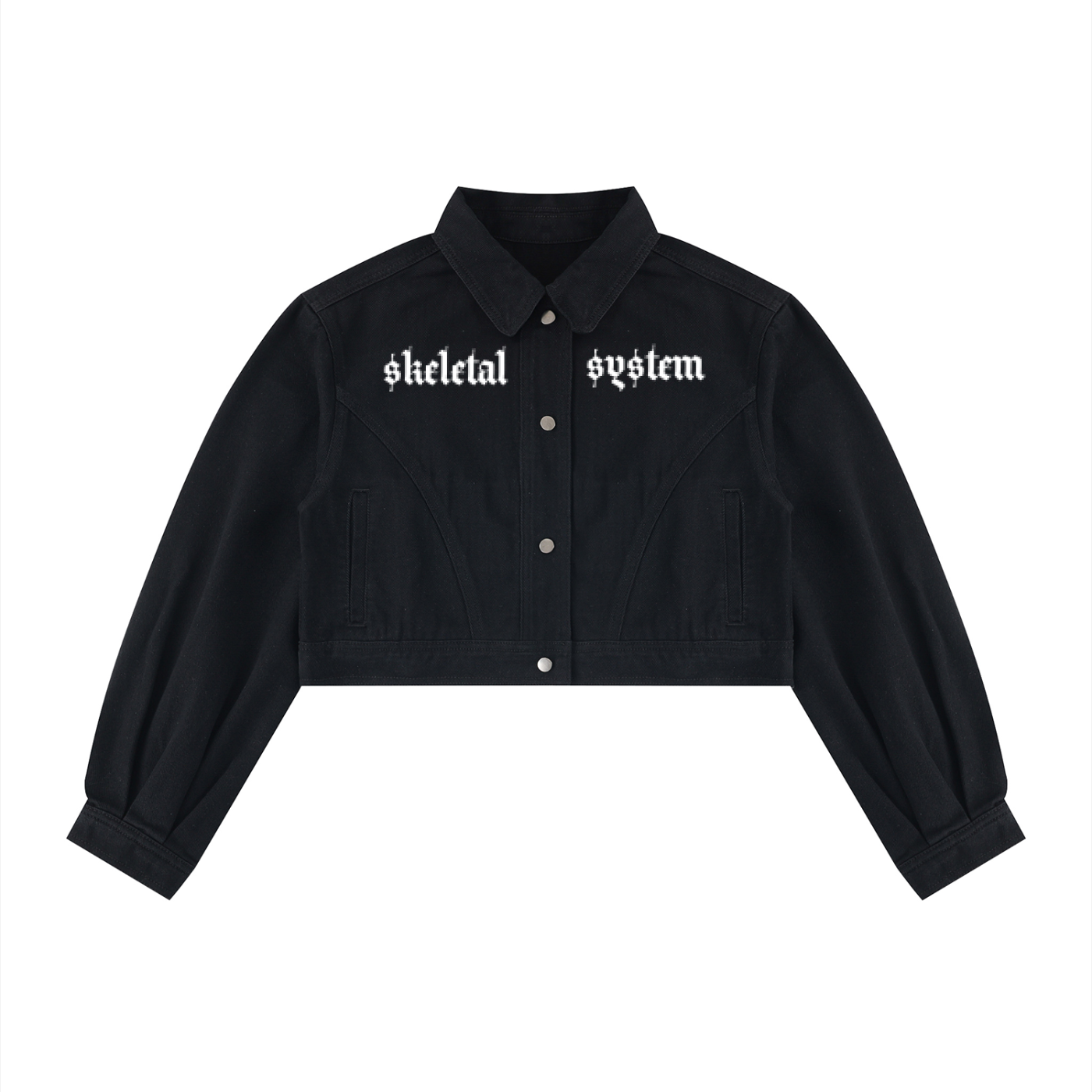 Apishtasy Women’s Crop Denim Jacket S.S