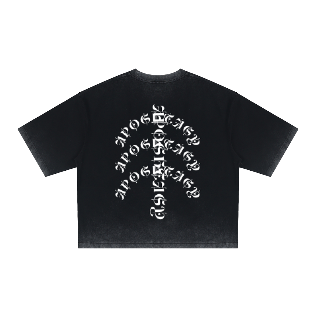APOSTASY Reverse Dyed Boxy T-Shirt S.S