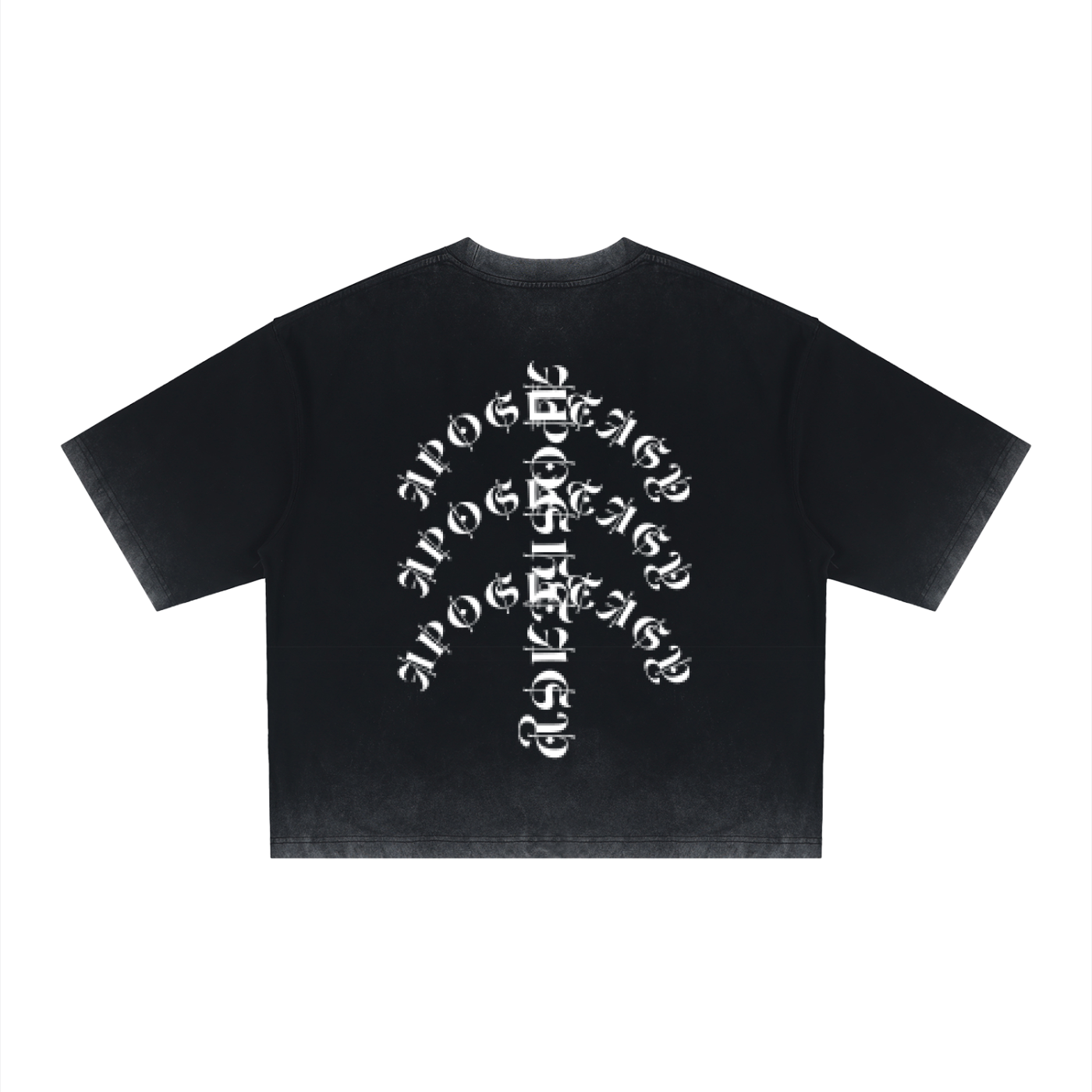 APOSTASY Reverse Dyed Boxy T-Shirt S.S