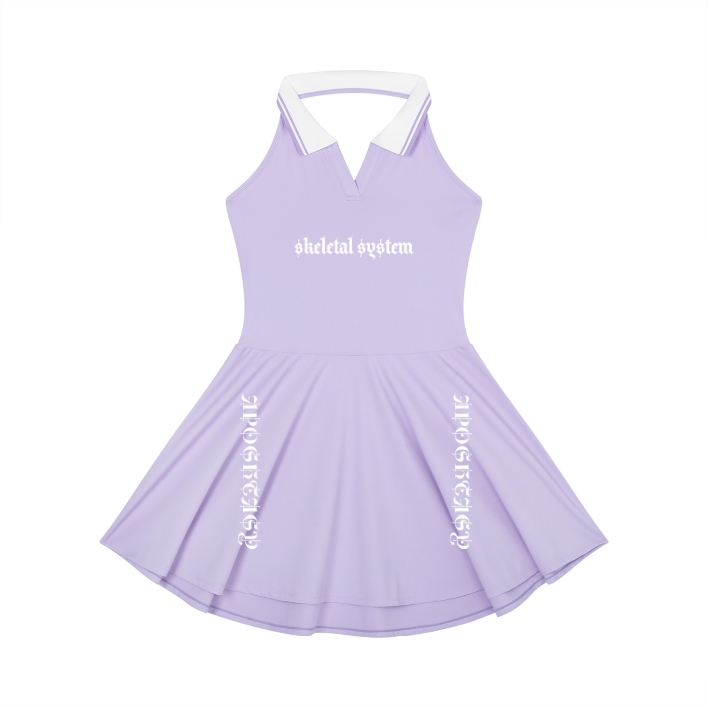 Aposhtasy Women's Collared Halter A-Line Tennis Dress S.S