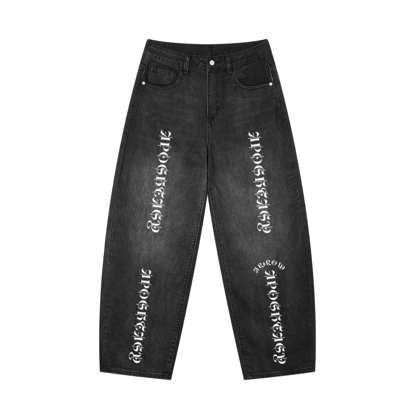 Aposhtasy Wash Barrel Leg Jeans S.S
