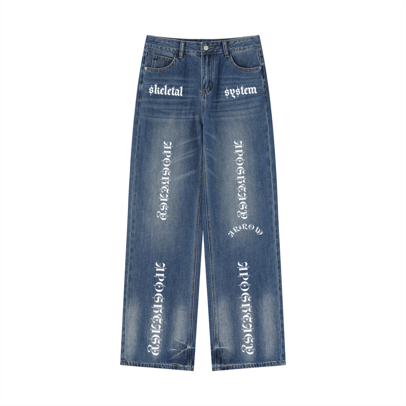 Aposhtasy Women’s Wash Wide Leg Jeans S.S