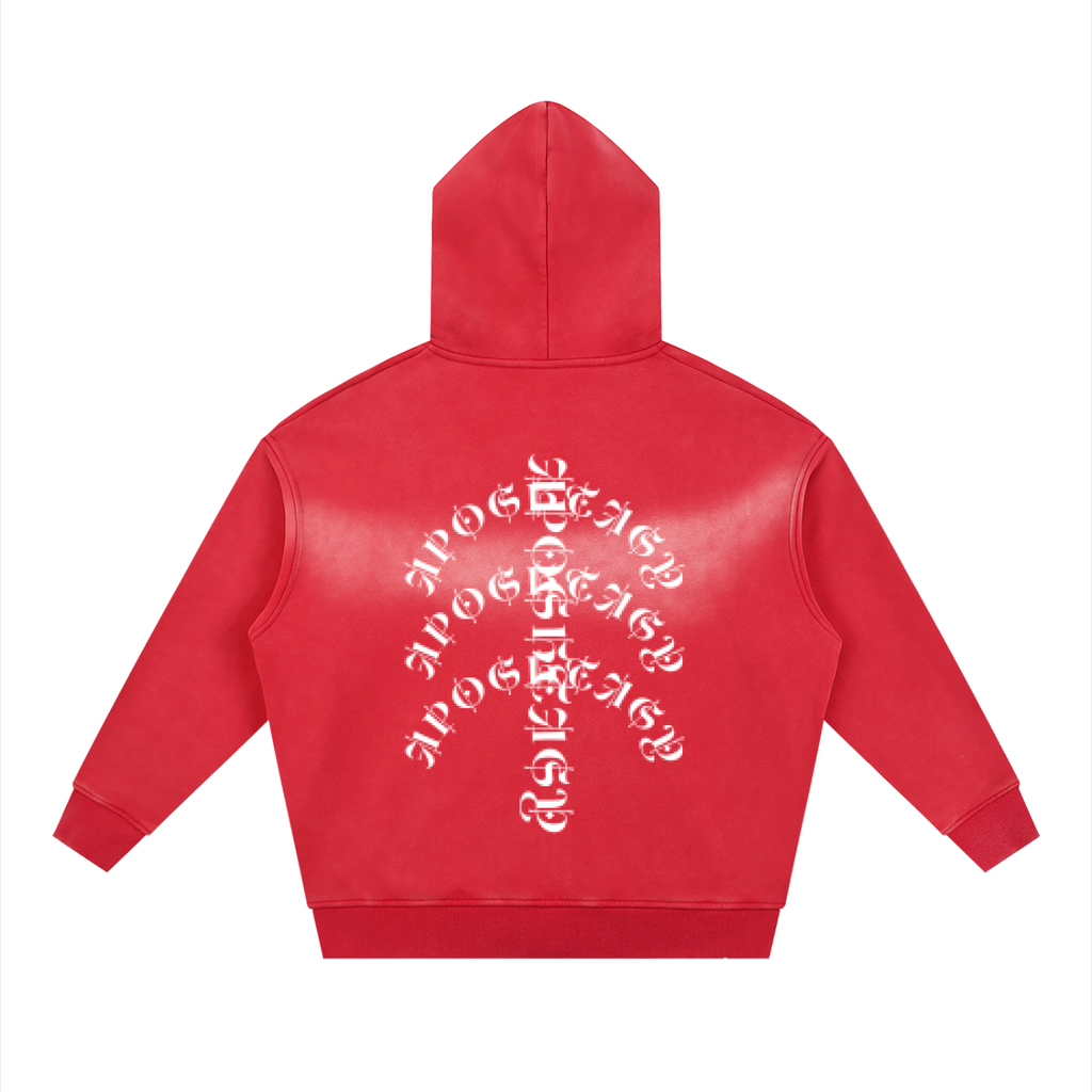Aposhtasy Rib Two-way Zipper Boxy  Hoodie