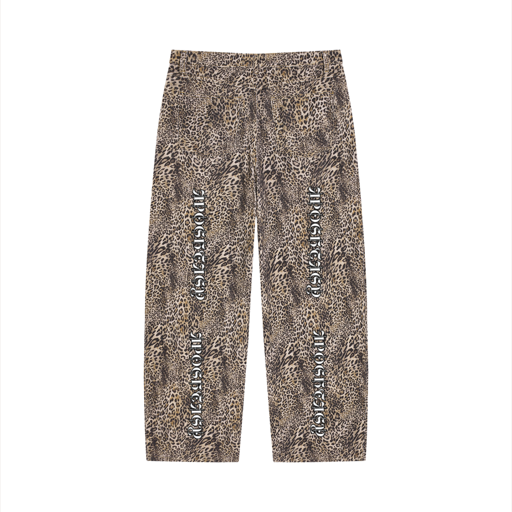 APOSHTASY Leopard Wide Leg Jeans S.S