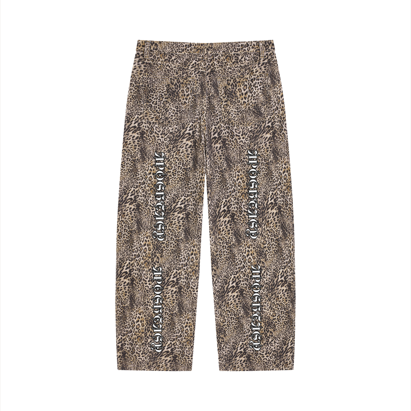 APOSHTASY Leopard Wide Leg Jeans S.S