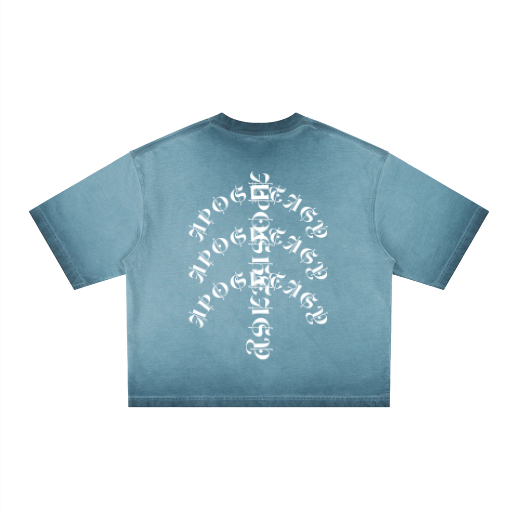 APOSTASY Reverse Dyed Boxy T-Shirt S.S