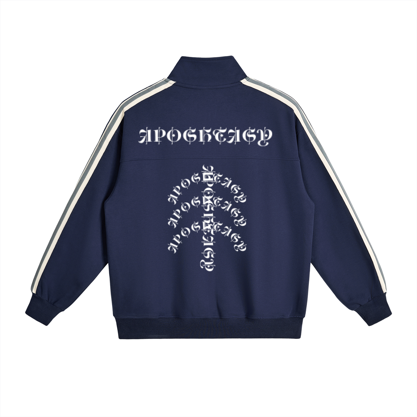 Aposhtasy Side-Stripe Stand Collar Jacket S.S