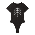 Aposhtasy Women's Mineral Wash Crewneck Bodysuit S.S
