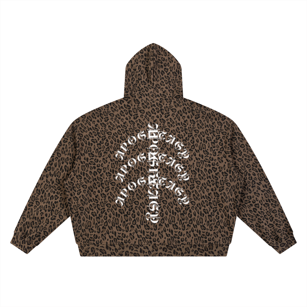 APOSHTASY Leopard Waffle Full Zip S.S