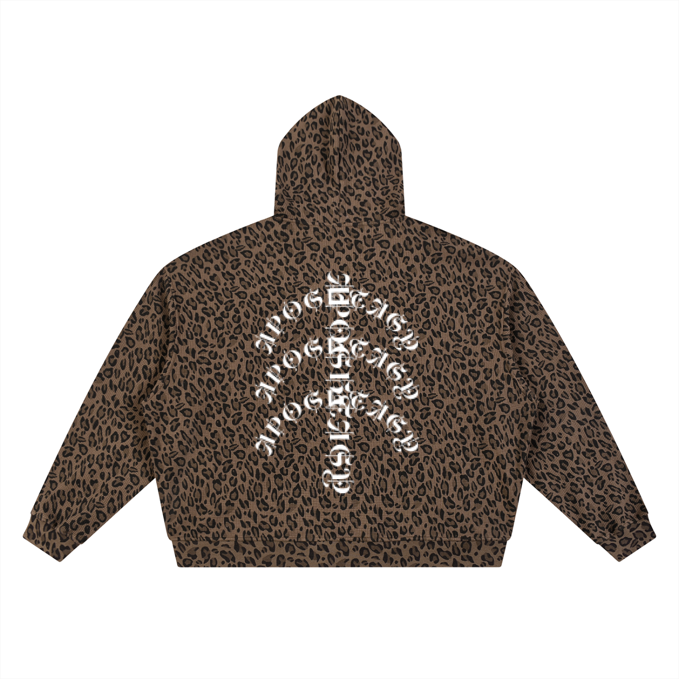 APOSHTASY Leopard Waffle Full Zip S.S