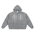 APOSHTASY Leopard Waffle Full Zip S.S