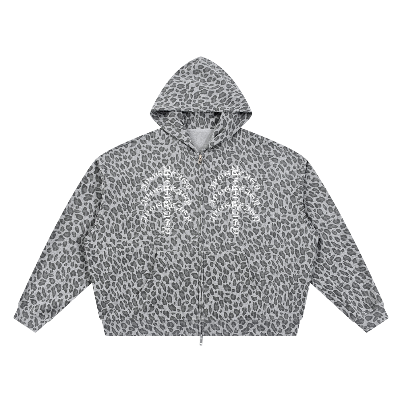 APOSHTASY Leopard Waffle Full Zip S.S
