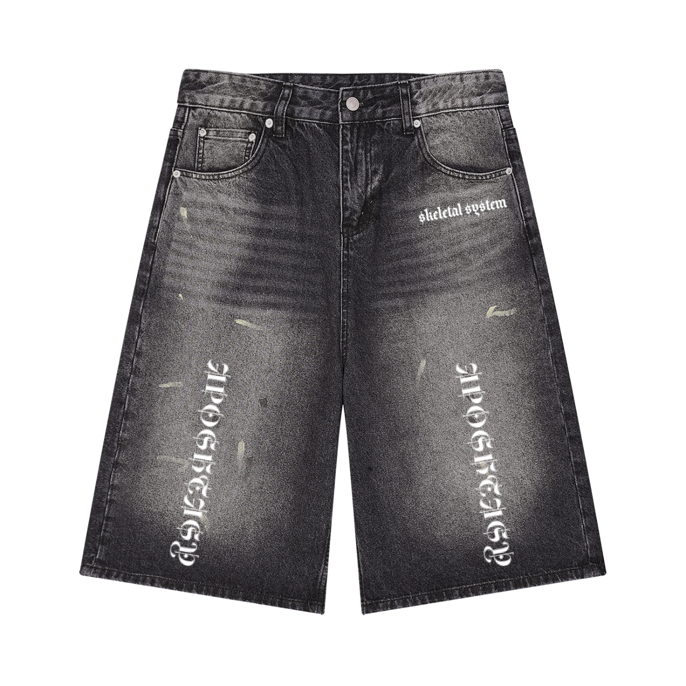 Aposhtasy Wash Wide Leg Denim Shorts S.S