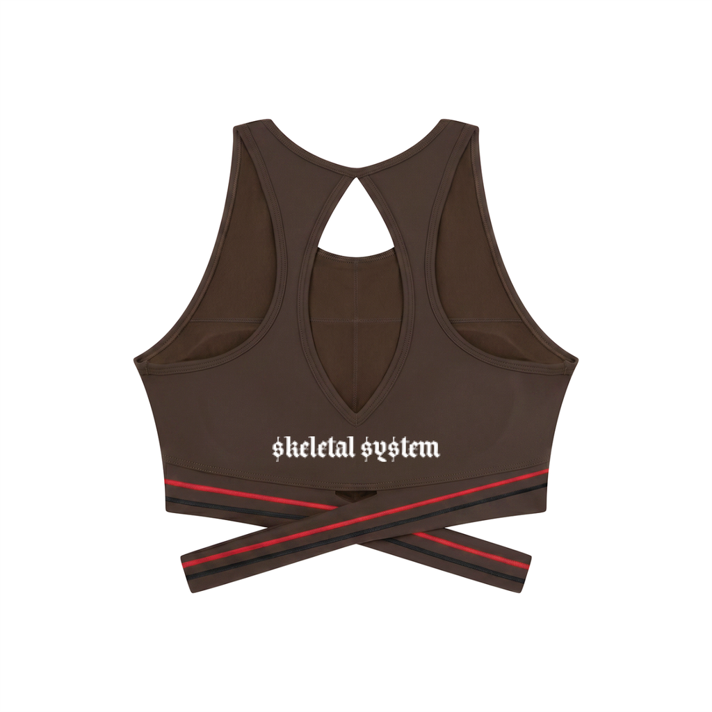 Aposhtasy Women’s Criss-Cross Band Sports Bra S.S
