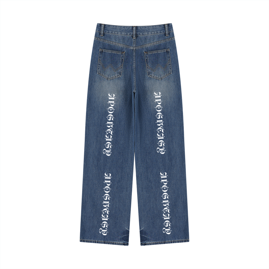 Aposhtasy Women’s Wash Wide Leg Jeans S.S