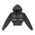 Apostasy Rib Cropped Fleece Hoodie S.S