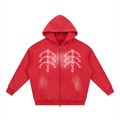 Aposhtasy Rib Two-way Zipper Boxy  Hoodie