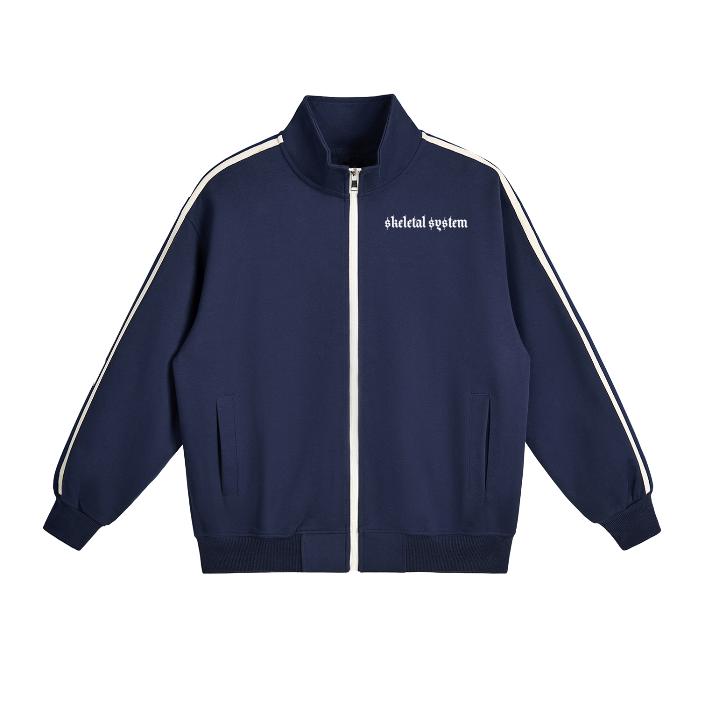 Aposhtasy Side-Stripe Stand Collar Jacket S.S