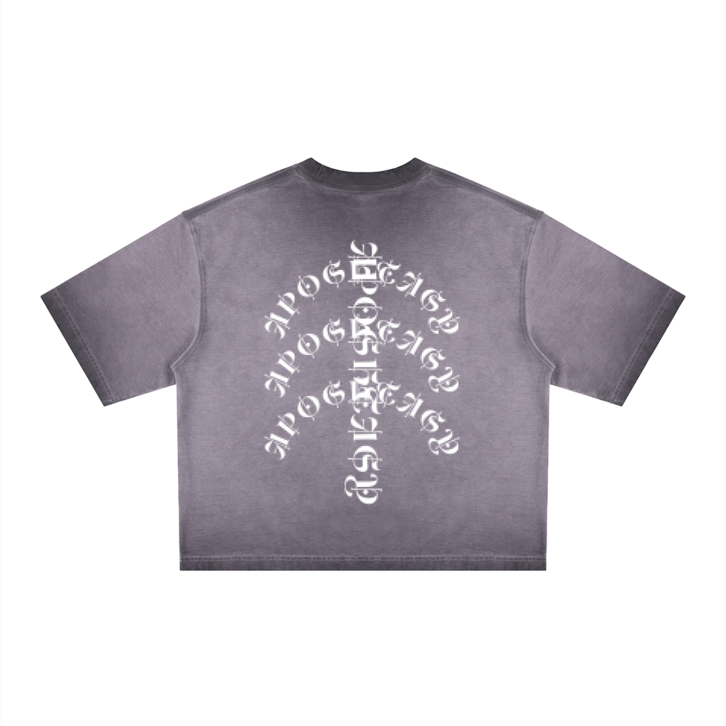 APOSTASY Reverse Dyed Boxy T-Shirt S.S