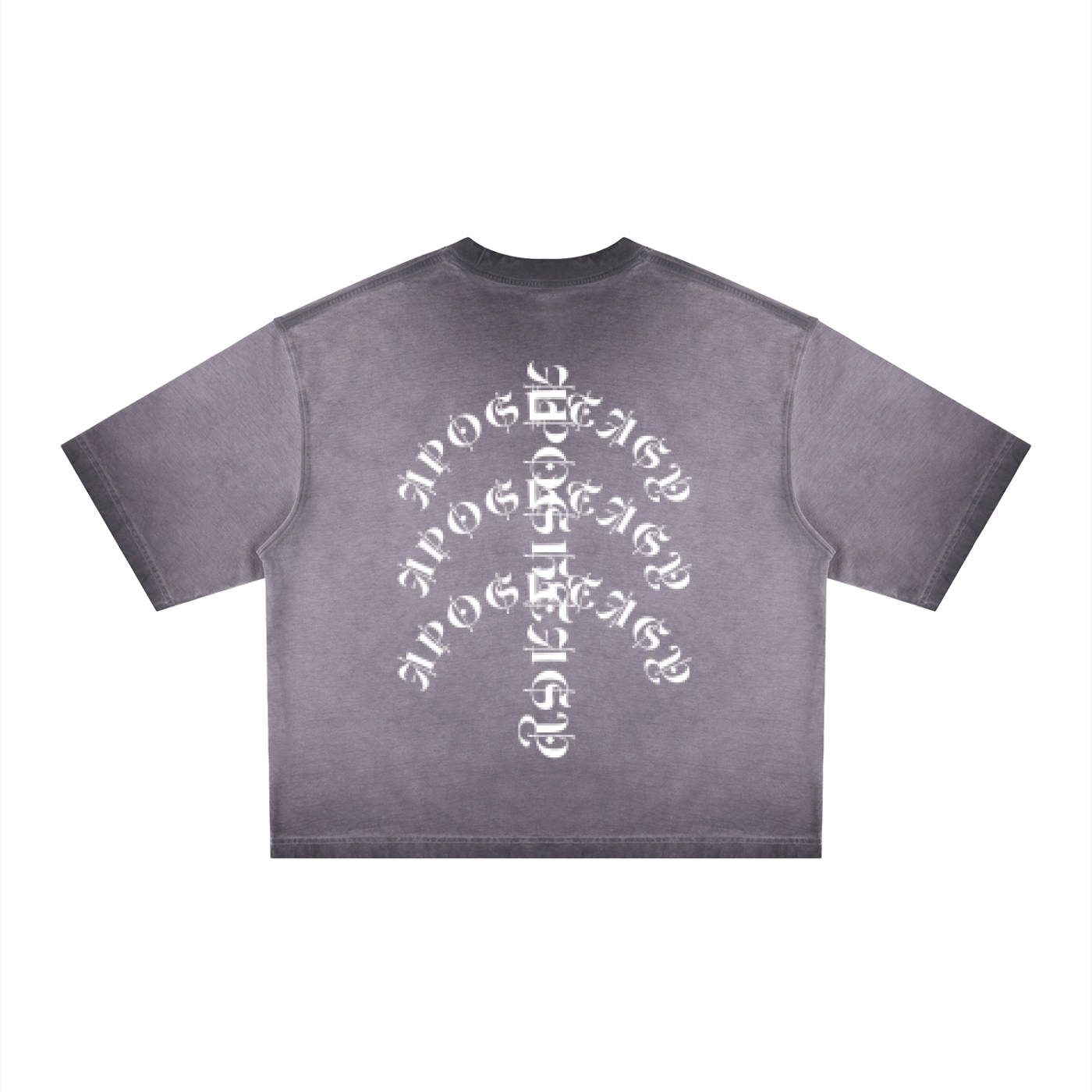 APOSTASY Reverse Dyed Boxy T-Shirt S.S
