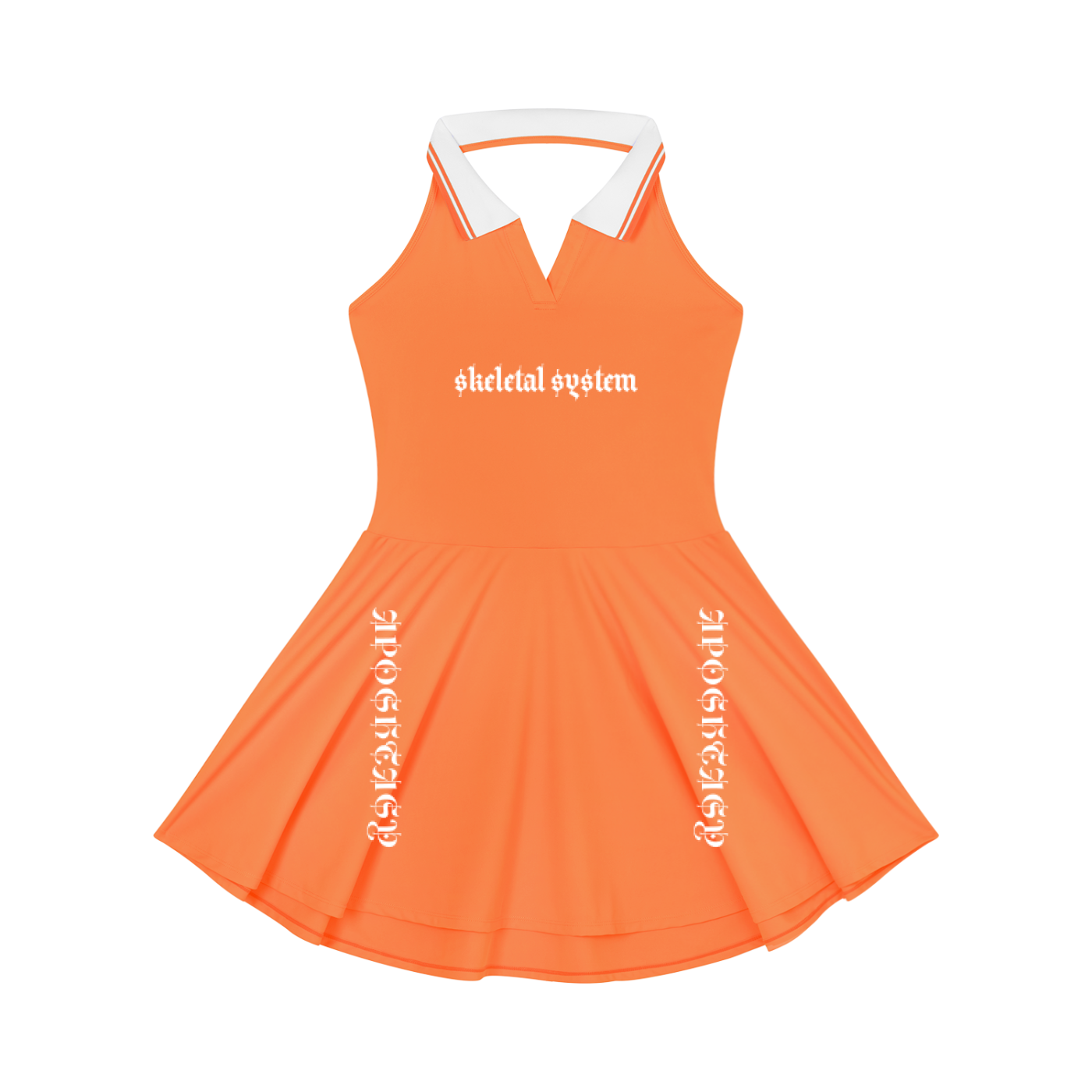 Aposhtasy Women's Collared Halter A-Line Tennis Dress S.S
