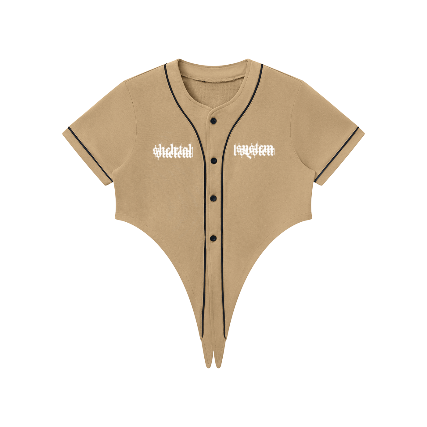 Aposhtasy Women's Piping Baseball Jersey S.S