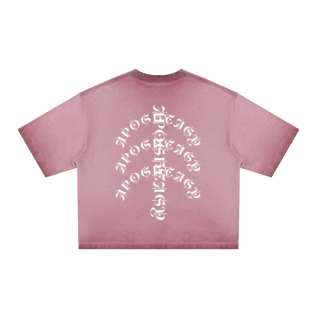 APOSTASY Reverse Dyed Boxy T-Shirt S.S