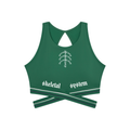 Aposhtasy Women’s Criss-Cross Band Sports Bra S.S