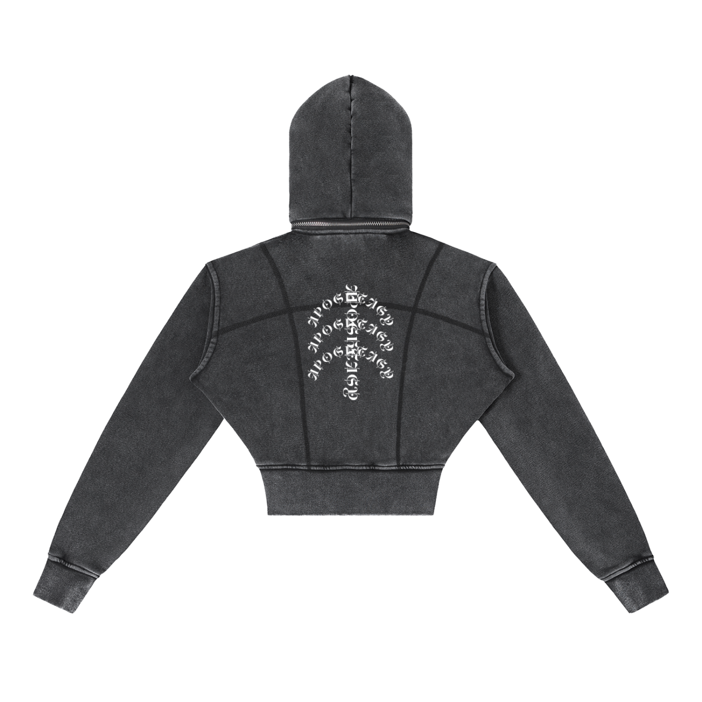 Apostasy Rib Cropped Fleece Hoodie S.S