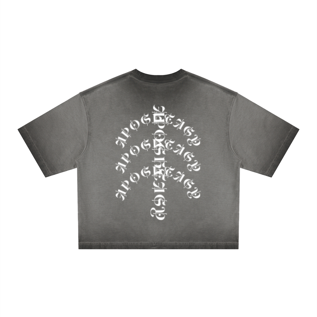 APOSTASY Reverse Dyed Boxy T-Shirt S.S