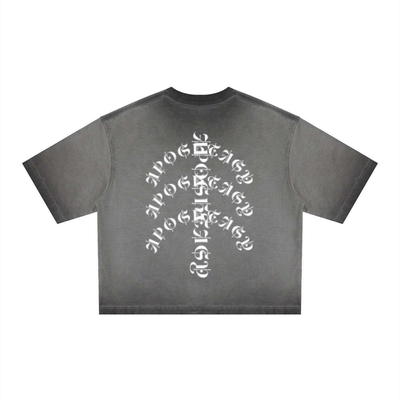 APOSTASY Reverse Dyed Boxy T-Shirt S.S