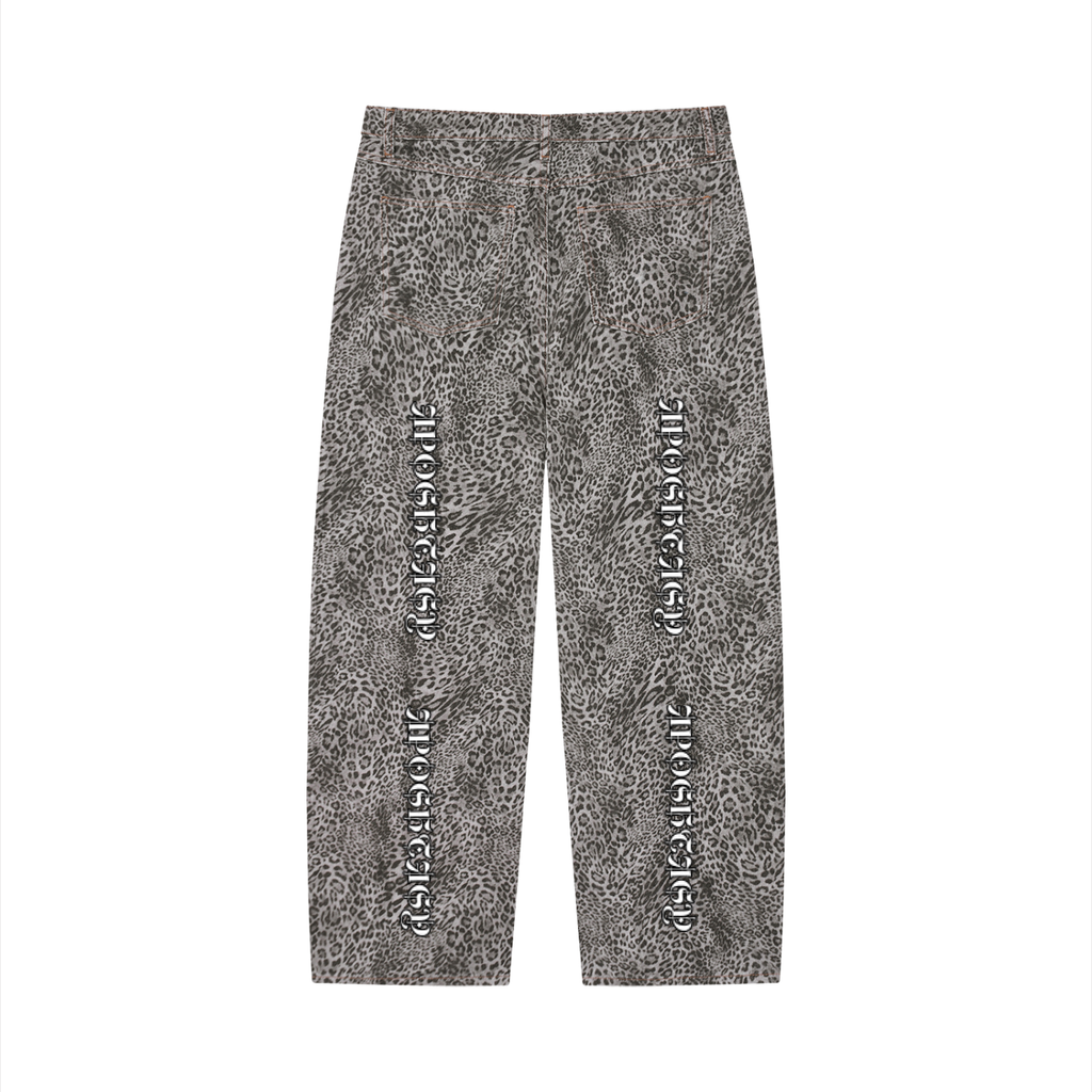APOSHTASY Leopard Wide Leg Jeans S.S