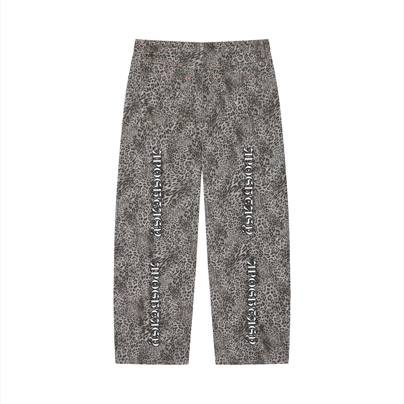 APOSHTASY Leopard Wide Leg Jeans S.S