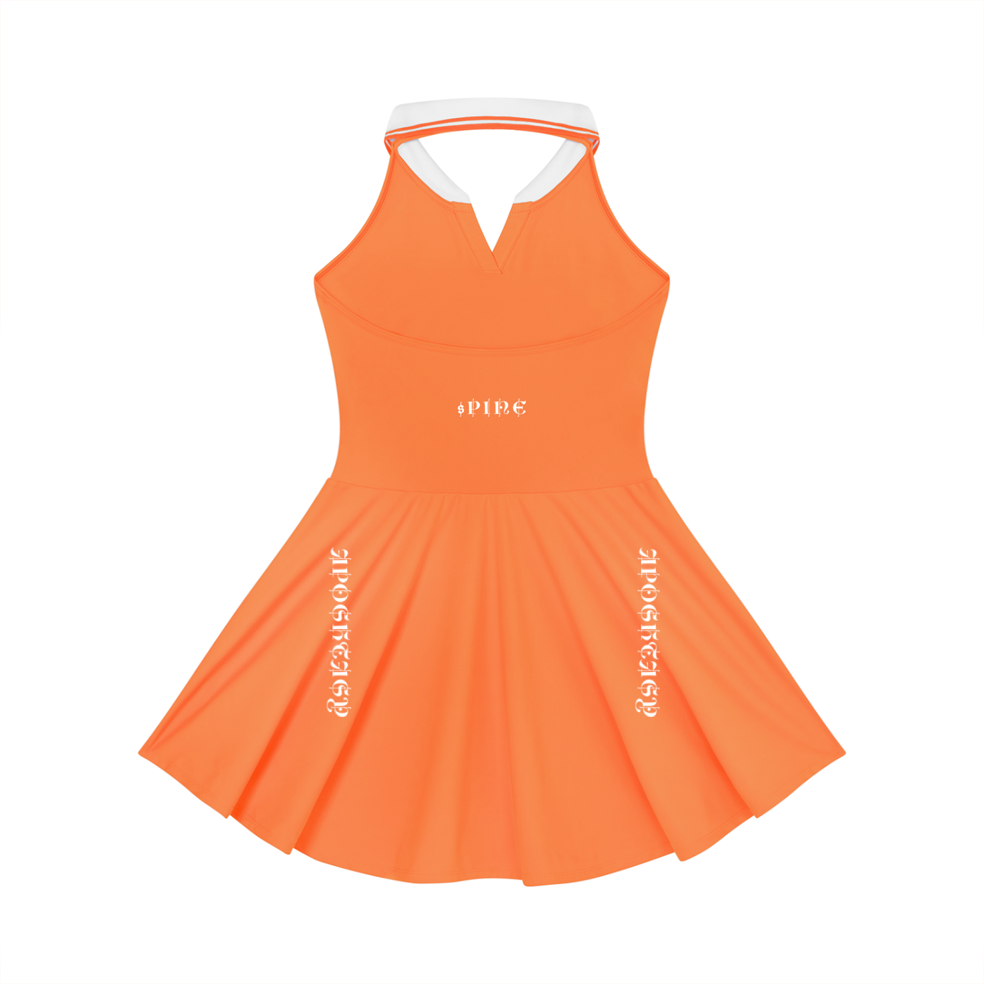 Aposhtasy Women's Collared Halter A-Line Tennis Dress S.S