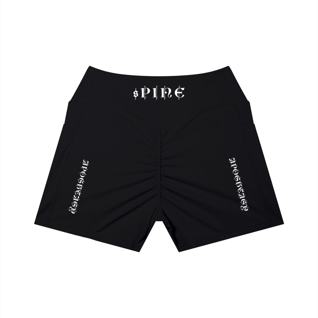 Aposhtasy Women’s High Rise Pocket Yoga Shorts S.S