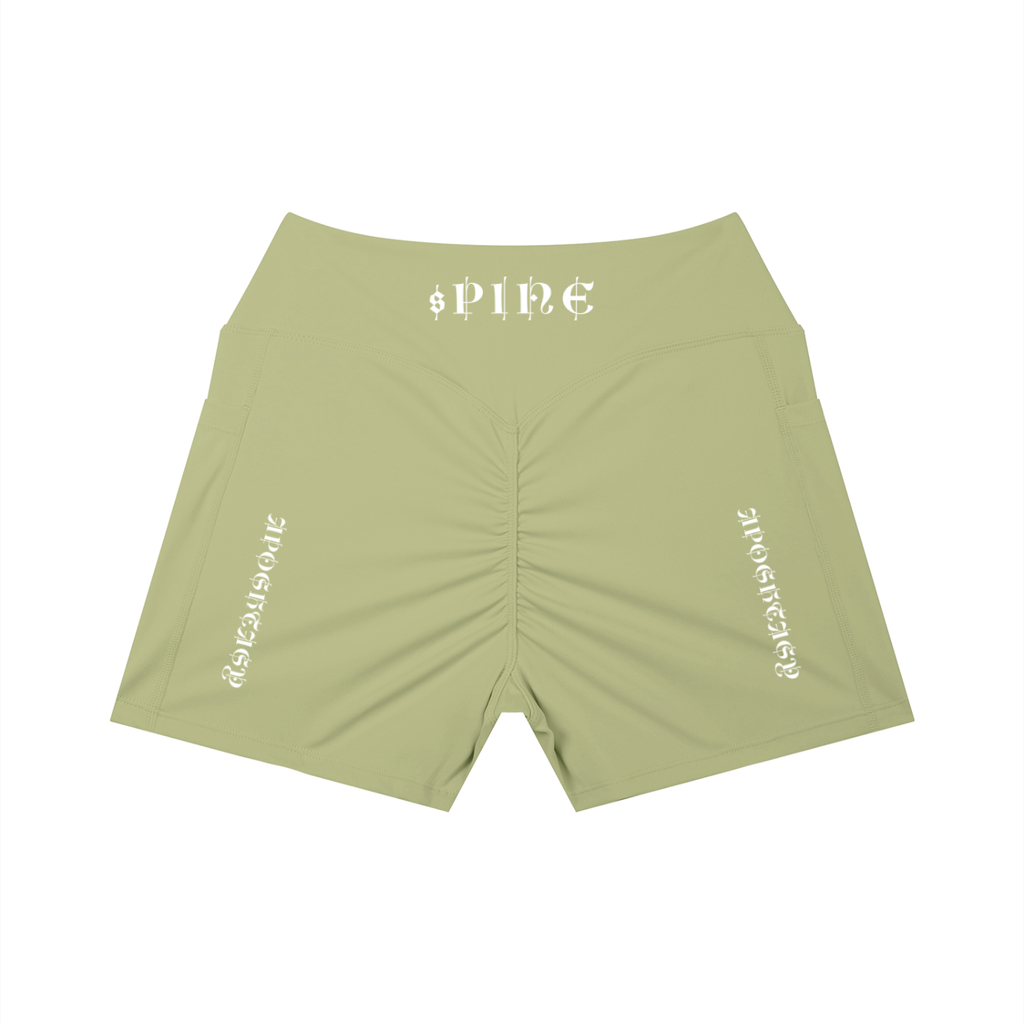 Aposhtasy Women’s High Rise Pocket Yoga Shorts S.S