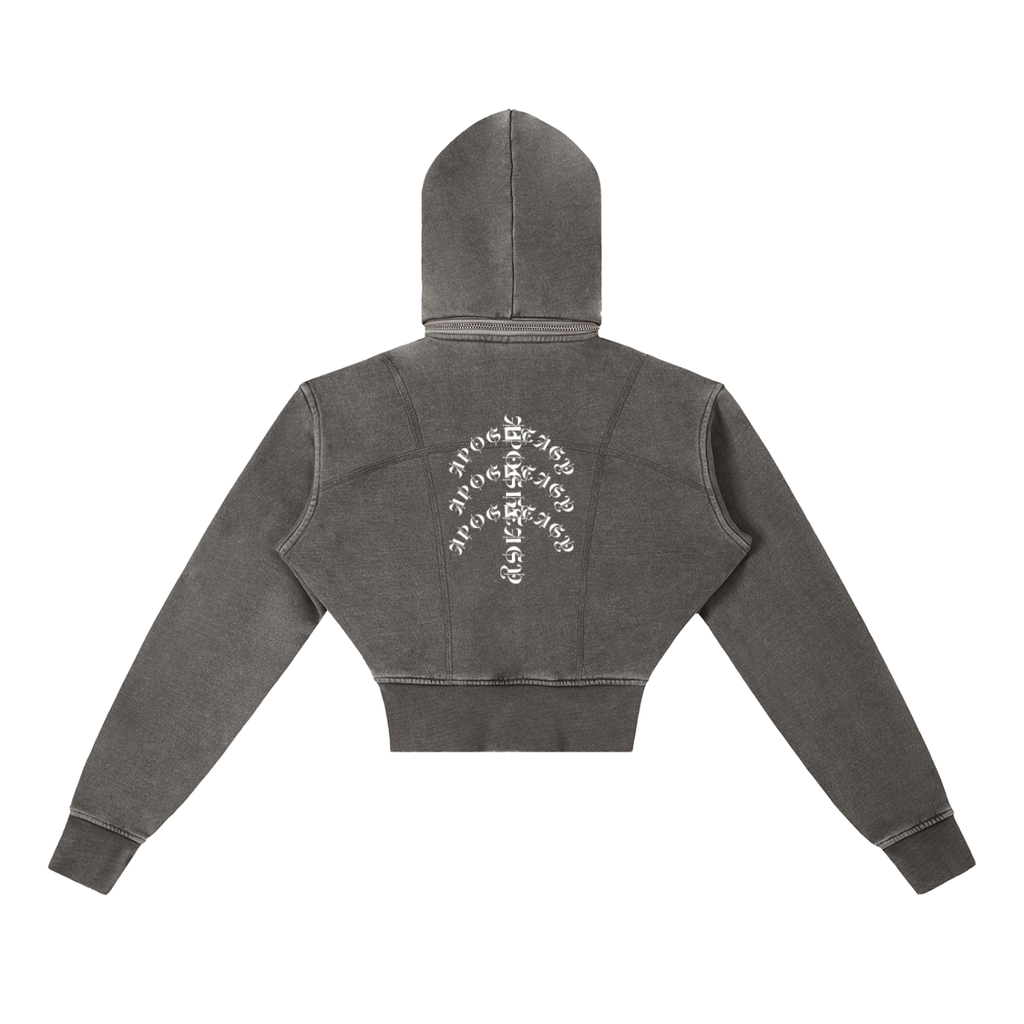 Apostasy Rib Cropped Fleece Hoodie S.S