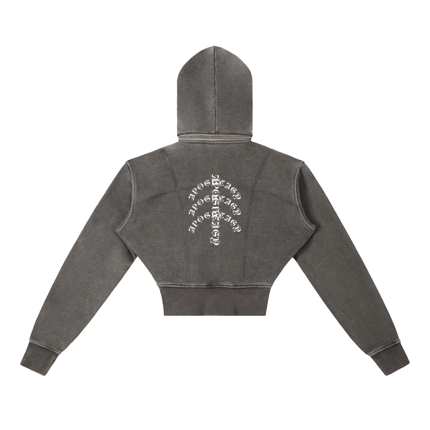 Apostasy Rib Cropped Fleece Hoodie S.S