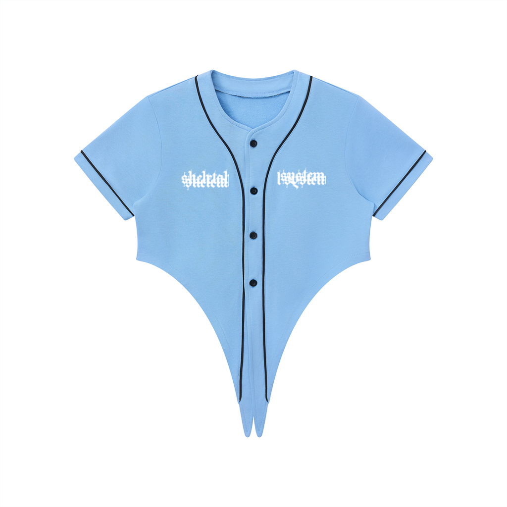Aposhtasy Women's Piping Baseball Jersey S.S
