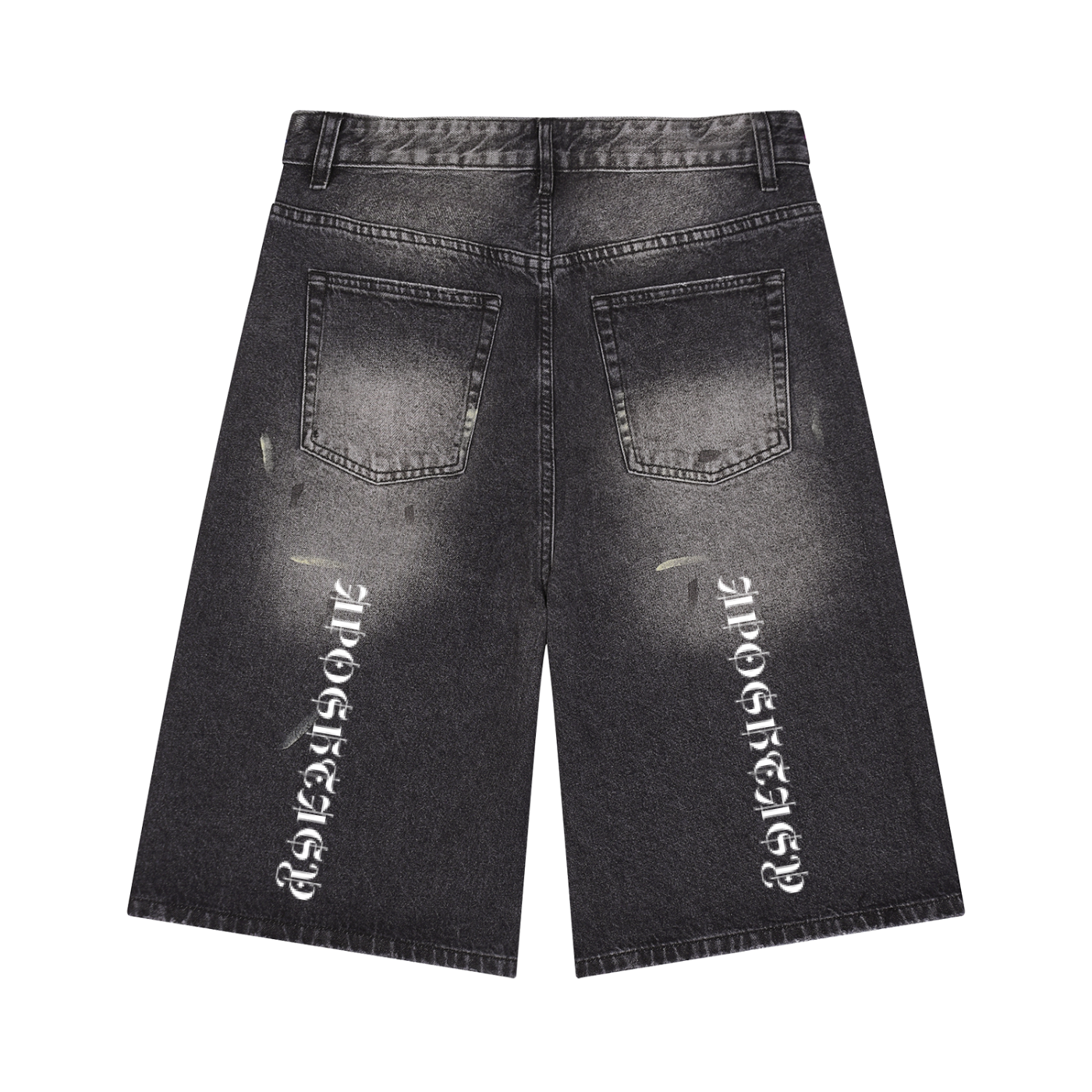 Aposhtasy Wash Wide Leg Denim Shorts S.S