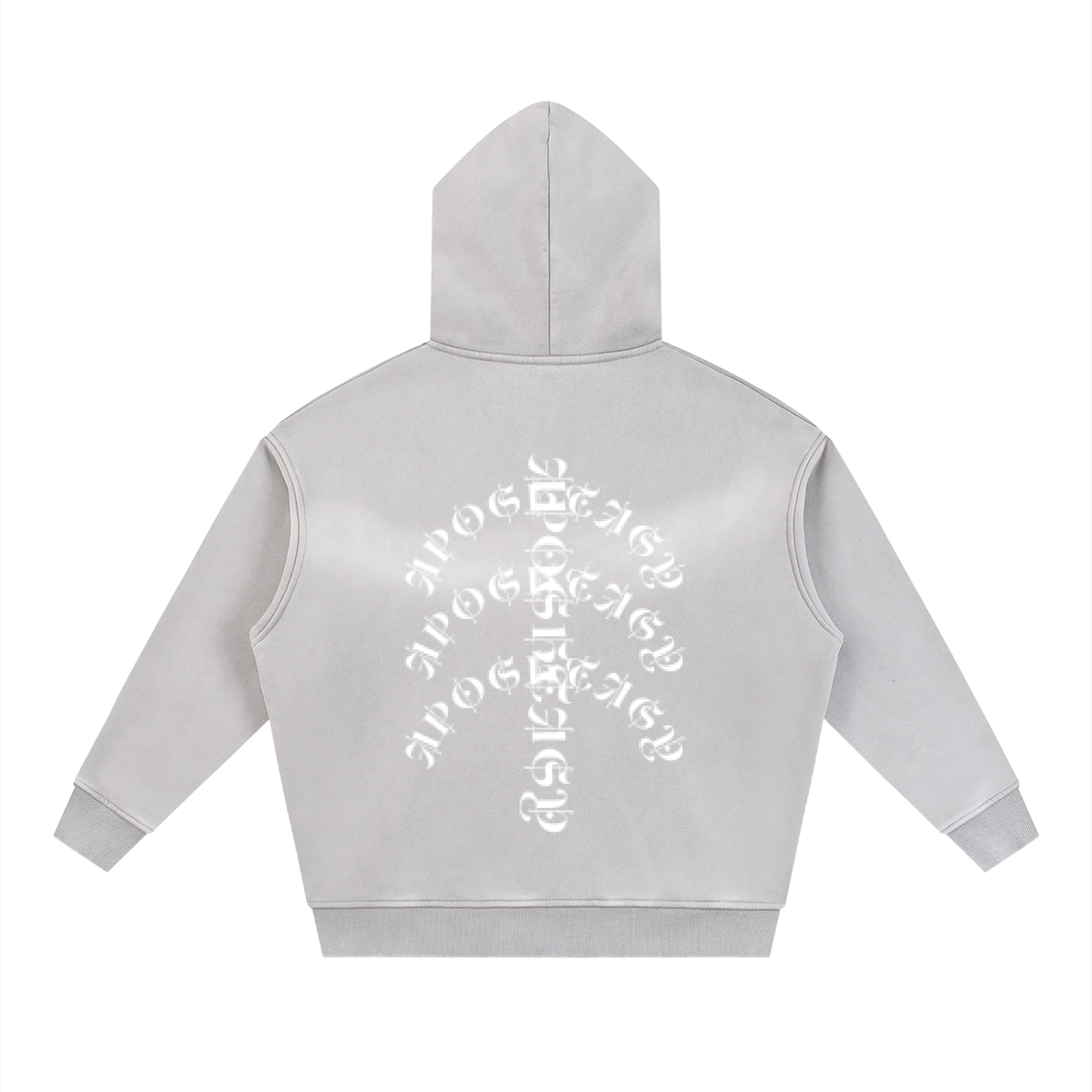 Aposhtasy Rib Two-way Zipper Boxy  Hoodie