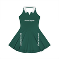 Aposhtasy Women's Collared Halter A-Line Tennis Dress S.S