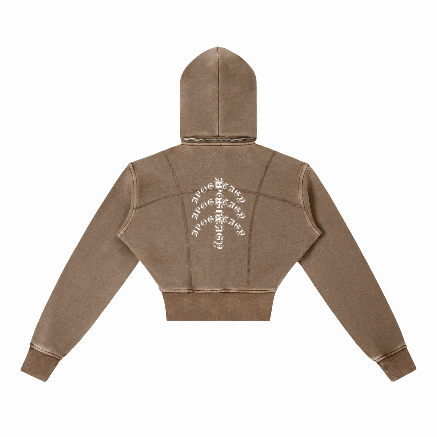 Apostasy Rib Cropped Fleece Hoodie S.S